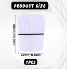 Tall Chef Hat White Chef Hat Adult Men s Adjustable Chef Cap For Cooking  Elasti