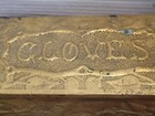 Vintage Antique Brass And Wood Glove Box 11 5  Victorian 