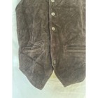 Roper Leather Vest Men   s Medium Brown Western Cowboy Show Snaps Adjustable 