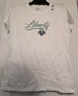 New York Liberty Short Sleeve T-shirt Womens Size Small Wnba White Spellout