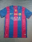 Lionel Messi Signed Fc Barcelona 2014-2015 Home Jersey With Beckett Coa