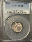 1889-p Pcgs Ms62 Seated Liberty Dime  Nice Brighter Luster And Eye Appeal 
