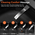 Black Smart Toilet With Advance Bidet   Auto-open Lid  Soft-closing Heat Seat