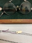 Antique Gold silver Filled Pinch Nose Eyeglasses With Case