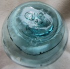 Japanese Glass  Fishing Float 2  Aqua Makers Mark  dgb  Wp  139 Usa Bz