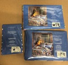 Vintage Collier Campbell Cote D  Azur Quilted King Pillow Sham Set New Utica