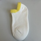 Vtg Socks Women s Size 7-9 Yellow Low Cut Roll Top Acrylic Blend 90s 80s