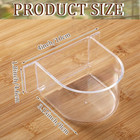 4 Pcs Bird Cage Feeder Bird Food Water Bowls Dishes For Cage Feeding Drinking Se