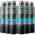 6 Pack Dove Men   Care Clean Comfort Spray   250 Ml 8 4 Oz 6 Pack