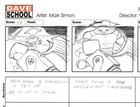 Mark Simon Hand Drawn Production Lego X-men Apocalypse Storyboard Page  ms