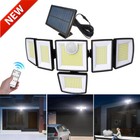 496 Led Solar Lights Outdoor 4000lm Waterproof Motion Sensor Security Wall Lamp 