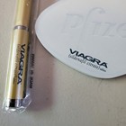 Metallic Gold Viagra Drug Rep Pharmaceutical Promo Advertising Metal Pen 1998