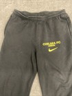 Nike Chelsea Fc London Fleece Sweatpants Joggers Mens Medium Black Zip Pockets
