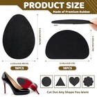 36 Pcs Non-slip Shoe Pads For Bottom Of Shoes  Premium Shoe 2 Shapes 36p Black
