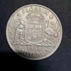 Australian  1944 Pre-decimal Kgvi Florin Silver Circulated Coin Circulated