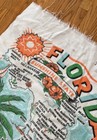 Vtg  60s 70s Florida Souvenir Beach Towel map attractions mcm Graphics  read  