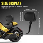 Adjustable Driver Backrest Pad For Can Am Spyder F3 F3-l F3-s F3-t F3ltd 15-24