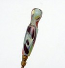 Antique Slag Glass End Of Day Hatpin Hat Pin 27222