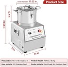 15l Commercial Stainless Steel Food Processor Electric Food Chopping Machine Us
