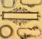 Vintage Label Clear Stamp Set - Planner Journal Craft Scrapbooking