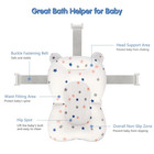Baby Bath Seat Support Net Infant Bathing Seat Support Mat  Adjustable Comfortab