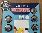 Vtg Nos 12 Deville Magnetic Car Thermometers W  Display Card   tk