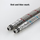 Faucet Supply Line Hose 24 32 In Braided Stainless 3 8 Compression M10 Water 2pc
