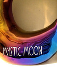Rae Dunn  Mystical Moon Celestial Magenta Multi Color Half Moon Nib Metaphysical
