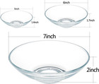 Small Clear Glass Dipping And Dessert Bowls - 6 Oz  5 Inch  Set Of 3