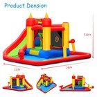 Inflatable Water Slide Jumping Bounce House Bouncy Splash Park W  Ocean Ball