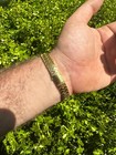 Custom Monaco Snake Bracelet Real 14k Gold Plated 925 Silver 10mm Men Ladies