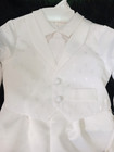 Baby Boy White Suit With Vest  Tie  Hat  18 Month Christening  Christmas  Formal