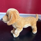Steiff Bazi Dachshund 1950s Dog Mohair Plush  About 7   No Id  Silver Button