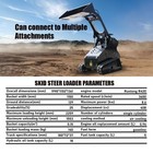 13 5hp Mini Skid Steer Loader Hydraulic Tracked Loader With Gas Engine Epa usa