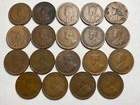 Lot Of 19x George V 1928 Canada Small One Cent Canadian Coins