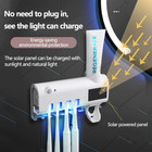 Uv Light Sterilizer Toothbrush Holder Cleaner   Automatic Toothpaste Dispenser