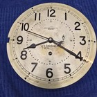 Large Chelsea Clock Co   1954 Us Government 10 1 4  Brass Clock - Runs Well