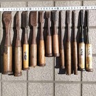 Japanese Nomi Chisel Tools Set Vintage Hand Tools Rusty Chips Edition