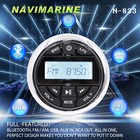 Car Audio System Weatherproof Marine Gauge Receiver  Bluetooth usb  Am fm Radio