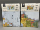Lot  2  Rand Mcnally Wall Map World Usa 50  X 32  Student Teacher - U Get Both