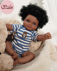 20 Inch Realistic Reborn Baby Doll Black Weighted African American Girl