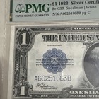 1923  1 Silver Certificate Pmg 53 Fr-237 S n A60251663b Large Bill
