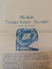 Alice Brooks 6807 Braided Rugs Transfer Pattern Mail Order Vtg 40 s Rug Making