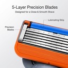      16pcs Shaving Razor Blades Refills Compatible With Giiiette Fusion 5 Proglide