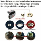 Metal Clasp Turn Locks Twist Lock For Diy Handbag Craft Bag Purse Hardware Hot
