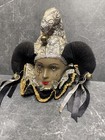 Naturally New Orleans Good Luck Mask Mardi Gras Jester Bells Porcelain Ornament