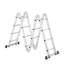 Multi-purpose Folding Ladder  15 5 Ft  Reach  Aluminium  Folding  Multi-position