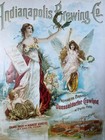 1900 Indianapolis Brewing Co Beer Poster Advertising Print Vintage Antique