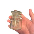 Hemingray 16 Clear Glass Insulator 14-63 Telephone Telegraph Made U s a  Rare