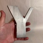Vtg Art Deco Aluminum 3-d Advertising Sign Letter  y  Architectural Salvage 6   